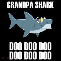 Funny Doo Grandpa Shark Tall T-Shirt