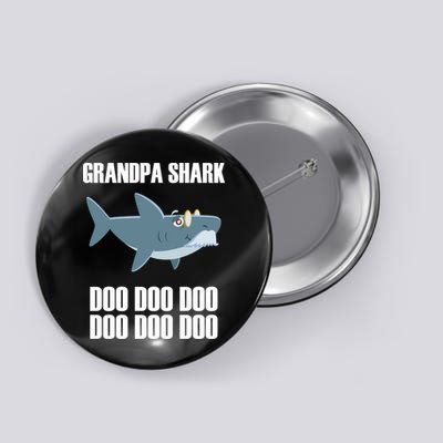 Funny Doo Grandpa Shark Button