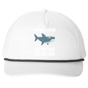 Funny Doo Grandpa Shark Snapback Five-Panel Rope Hat