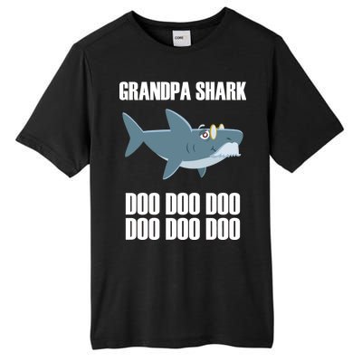 Funny Doo Grandpa Shark Tall Fusion ChromaSoft Performance T-Shirt