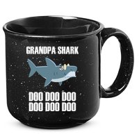 Funny Doo Grandpa Shark 15oz Campfire Ceramic Mug