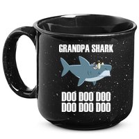 Funny Doo Grandpa Shark 15oz Campfire Ceramic Mug