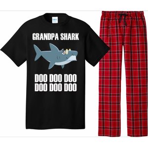 Funny Doo Grandpa Shark Pajama Set