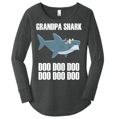 Funny Doo Grandpa Shark Women's Perfect Tri Tunic Long Sleeve Shirt