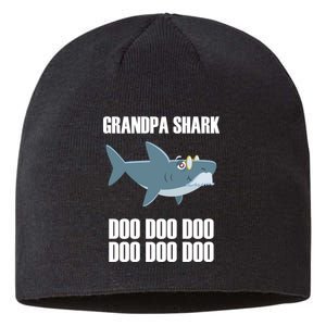 Funny Doo Grandpa Shark Sustainable Beanie