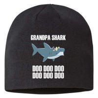 Funny Doo Grandpa Shark Sustainable Beanie