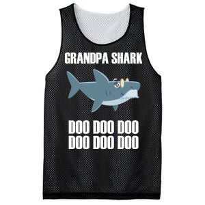 Funny Doo Grandpa Shark Mesh Reversible Basketball Jersey Tank