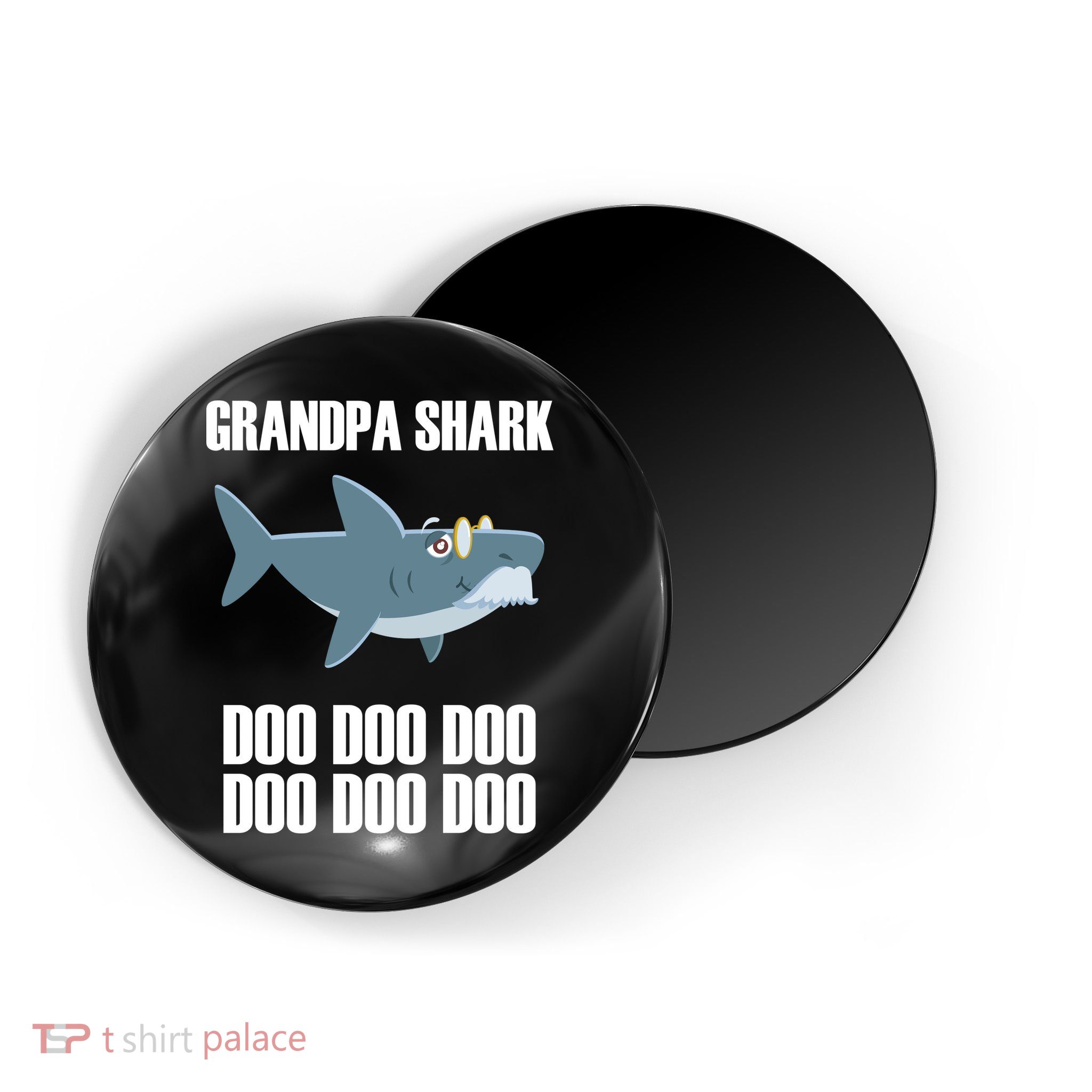 Funny Doo Grandpa Shark Magnet