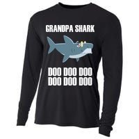 Funny Doo Grandpa Shark Cooling Performance Long Sleeve Crew