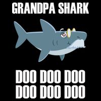 Funny Doo Grandpa Shark Cooling Performance Long Sleeve Crew