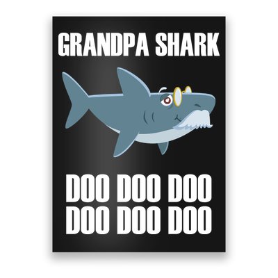 Funny Doo Grandpa Shark Poster