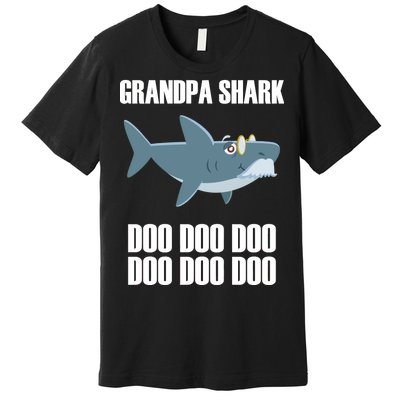 Funny Doo Grandpa Shark Premium T-Shirt