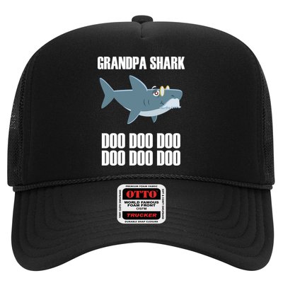 Funny Doo Grandpa Shark Trucker Hat