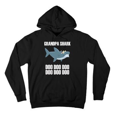 Funny Doo Grandpa Shark Tall Hoodie