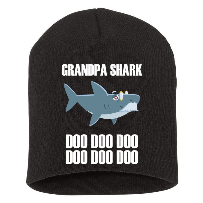 Funny Doo Grandpa Shark Short Acrylic Beanie