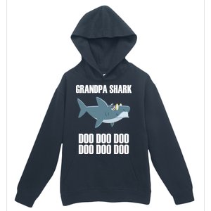 Funny Doo Grandpa Shark Urban Pullover Hoodie