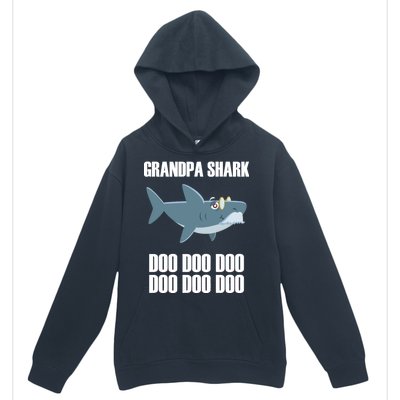 Funny Doo Grandpa Shark Urban Pullover Hoodie