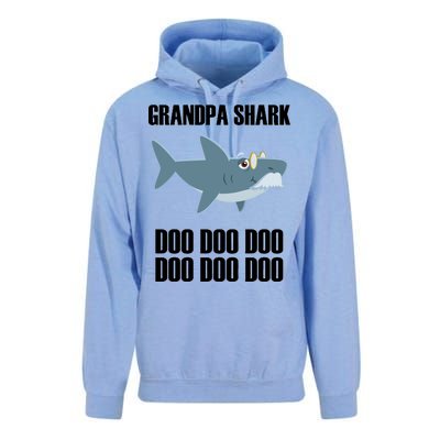 Funny Doo Grandpa Shark Unisex Surf Hoodie