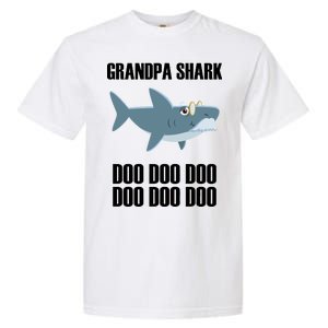 Funny Doo Grandpa Shark Garment-Dyed Heavyweight T-Shirt