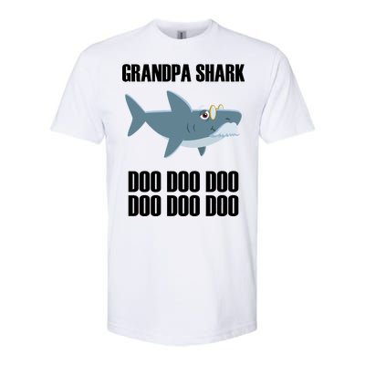 Funny Doo Grandpa Shark Softstyle CVC T-Shirt