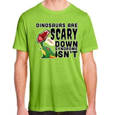 Funny Down Syndrome Awareness Dinosaurs Adult ChromaSoft Performance T-Shirt