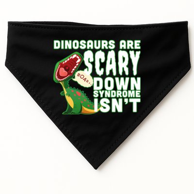 Funny Down Syndrome Awareness Dinosaurs USA-Made Doggie Bandana