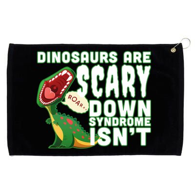 Funny Down Syndrome Awareness Dinosaurs Grommeted Golf Towel