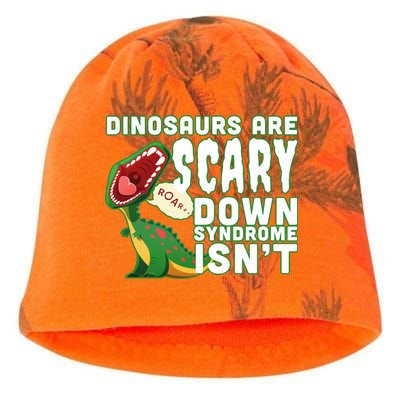 Funny Down Syndrome Awareness Dinosaurs Kati - Camo Knit Beanie