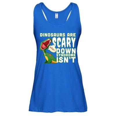 Funny Down Syndrome Awareness Dinosaurs Ladies Essential Flowy Tank