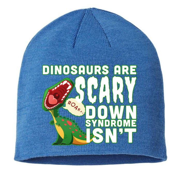 Funny Down Syndrome Awareness Dinosaurs Sustainable Beanie