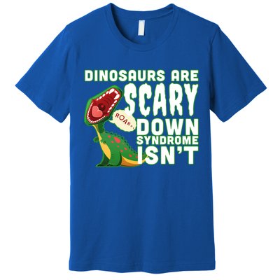 Funny Down Syndrome Awareness Dinosaurs Premium T-Shirt