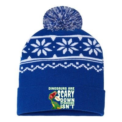 Funny Down Syndrome Awareness Dinosaurs USA-Made Snowflake Beanie