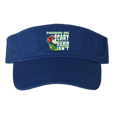 Funny Down Syndrome Awareness Dinosaurs Valucap Bio-Washed Visor