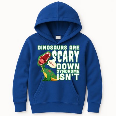 Funny Down Syndrome Awareness Dinosaurs Kids Hoodie