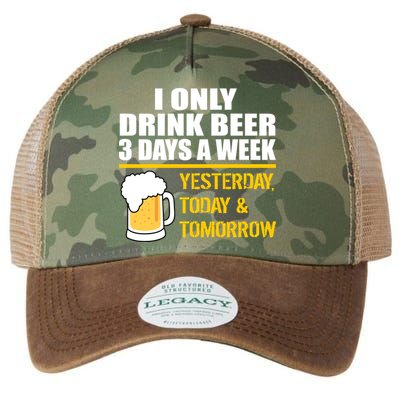 Funny Drink Beer 3 Days a Week Legacy Tie Dye Trucker Hat