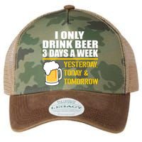 Funny Drink Beer 3 Days a Week Legacy Tie Dye Trucker Hat