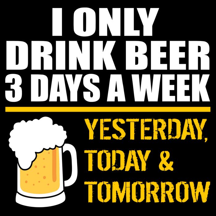 Funny Drink Beer 3 Days a Week Bag