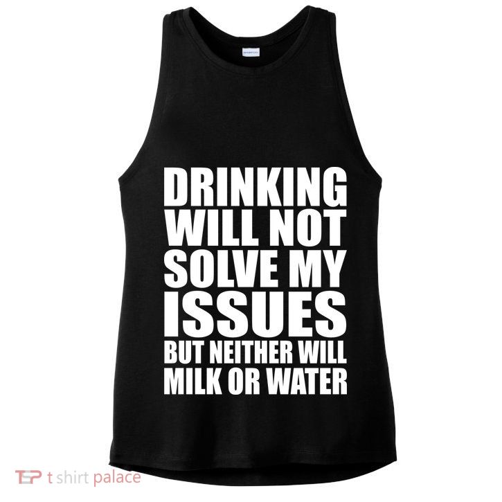 Funny Drinking Ladies PosiCharge Tri-Blend Wicking Tank
