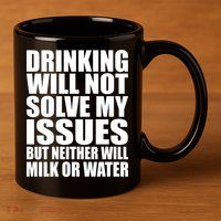 Funny Drinking 11oz C Handle Ceramic Mug