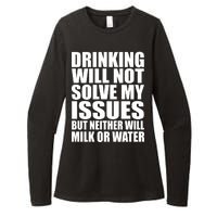 Funny Drinking Womens CVC Long Sleeve Shirt