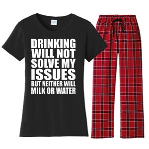 Funny Drinking Women's Flannel Pajama Set