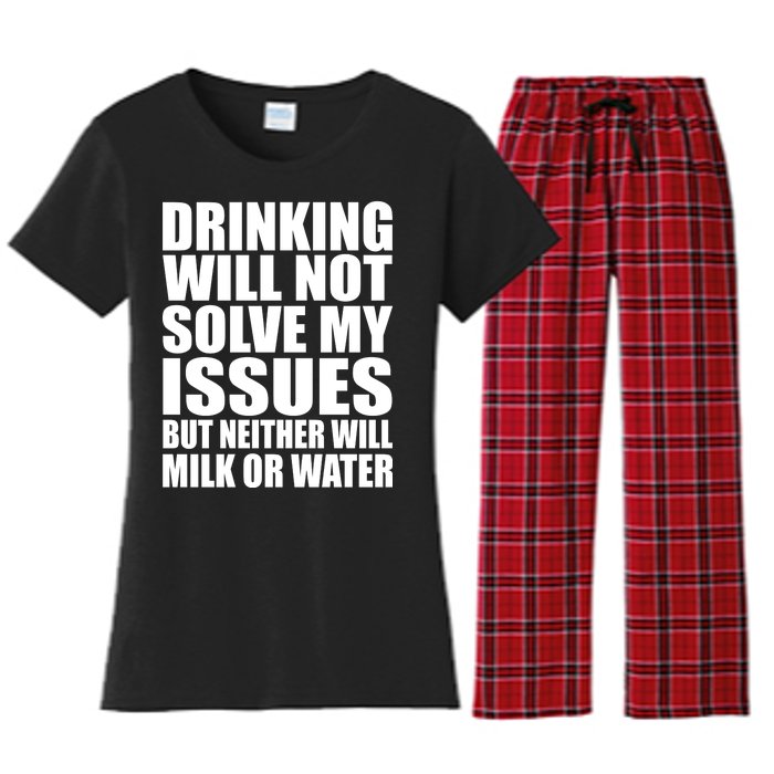 Funny Drinking Women's Flannel Pajama Set