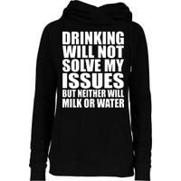 Funny Drinking Womens Funnel Neck Pullover Hood