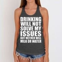 Funny Drinking Women's Knotted Racerback Tank