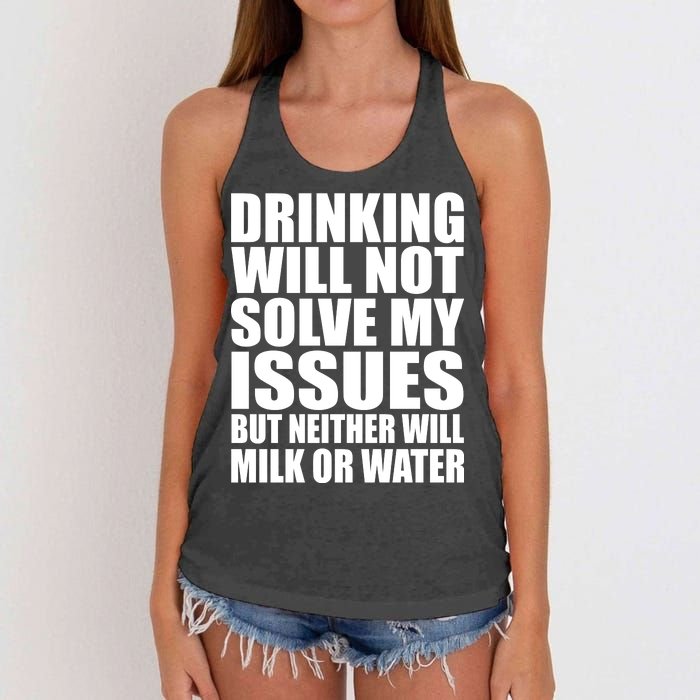 Funny Drinking Women's Knotted Racerback Tank