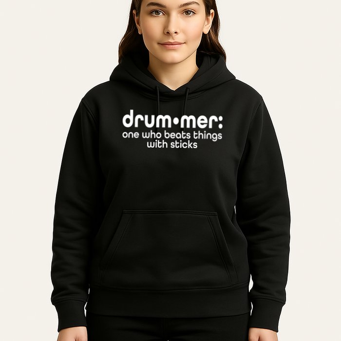Funny Drummer Definition Beats With Sticks Hoodie