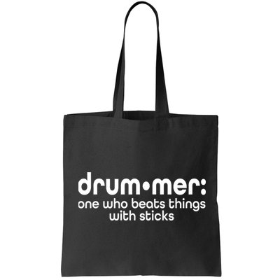 Funny Drummer Definition Beats With Sticks Bag