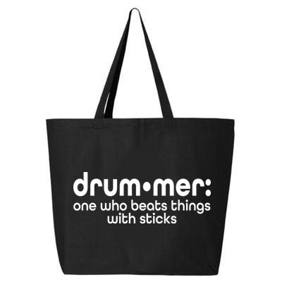 Funny Drummer Definition Beats With Sticks 25L Jumbo Tote