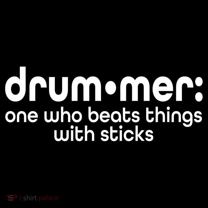 Funny Drummer Definition Beats With Sticks Pom Pom 12in Knit Beanie