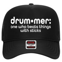 Funny Drummer Definition Beats With Sticks Hat